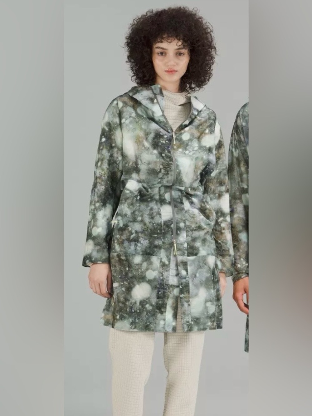 Lululemon Lab Packable Parka Rain Jacket Hood Coat Outdoor Athleisure Size L